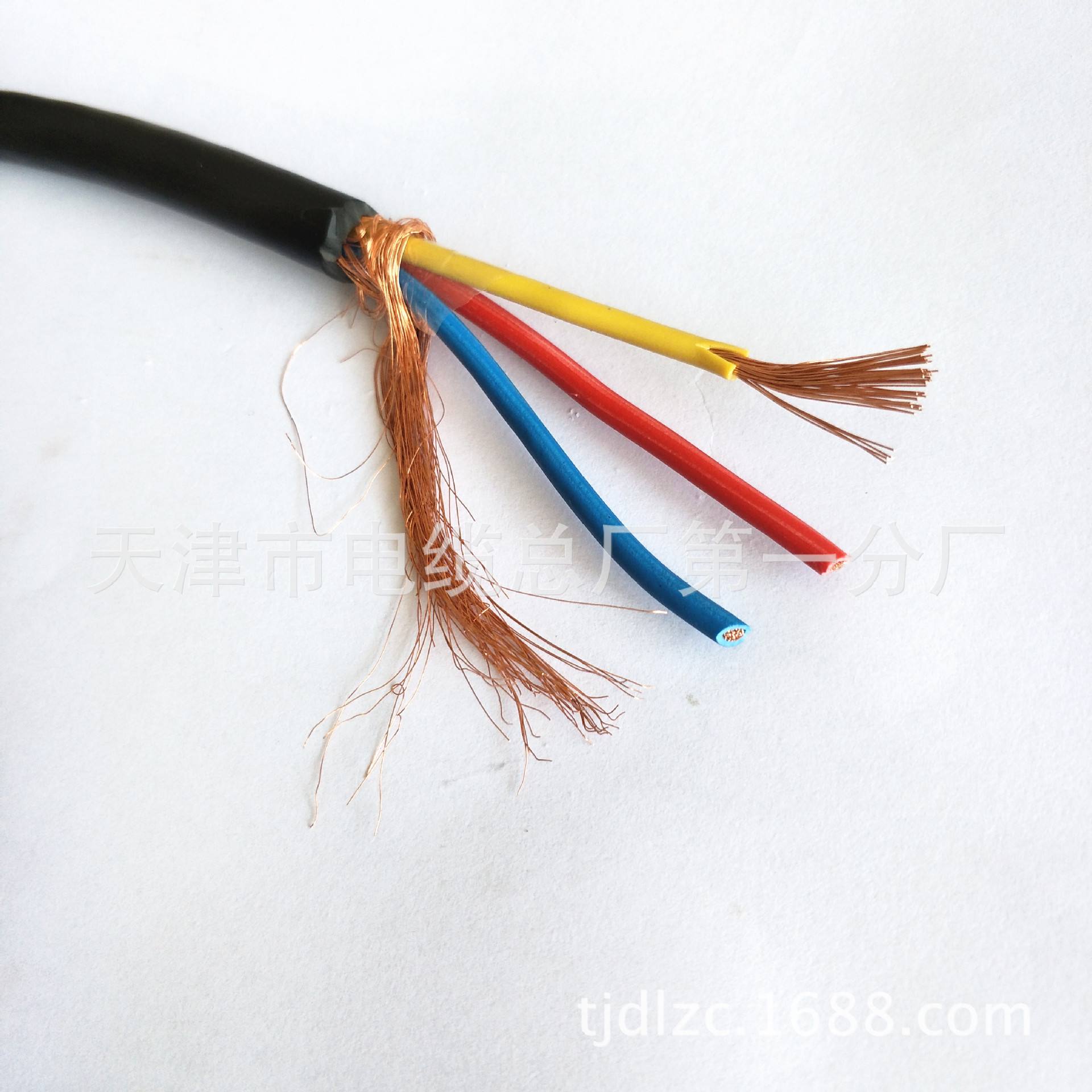 通信电缆zr-rvvp-4*0.5-500v-天津市电缆总厂第一分厂